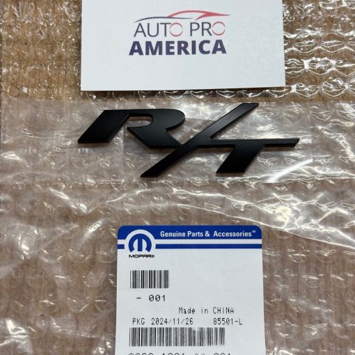 R/T NAMEPLATE EMBLEM for 2016-2023 DODGE CHARGER DURANGO JEEP BLACK OEM MOPAR
