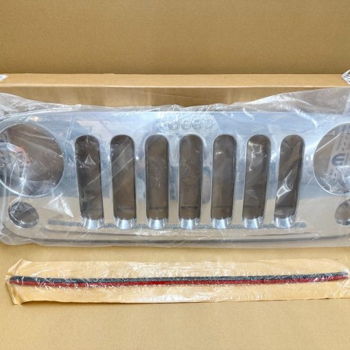 FRONT CHROME GRILLE for 2007-2017 JEEP WRANGLER MOPAR GENUINE OEM 82210558AD