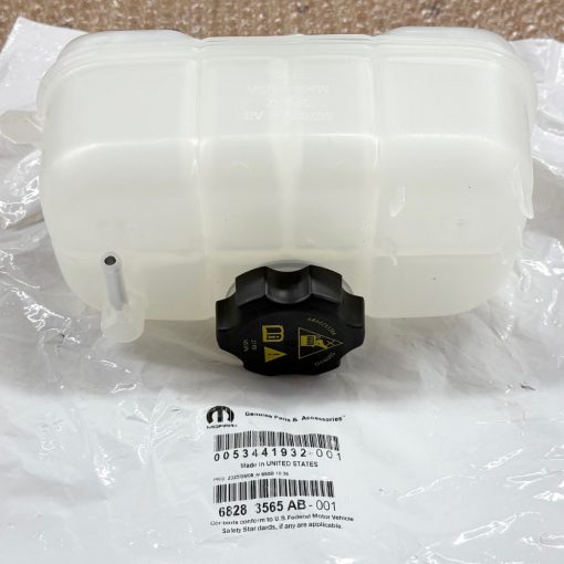 COOLANT BOTTLE TANK & CAP for JEEP GLADIATOR WRANGLER 18-26 MOPAR OEM 68283565AB