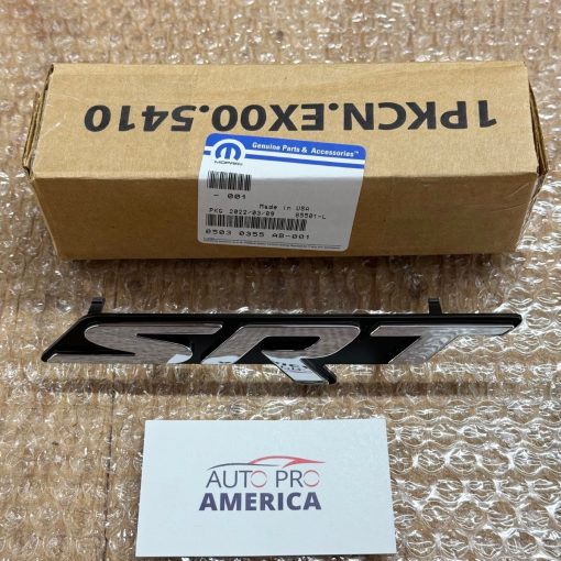 SRT EMBLEM BADGE NAMEPLATE 2006-2014 CHARGER CHALLENGER CLIP ON MOPAR 5030355AB