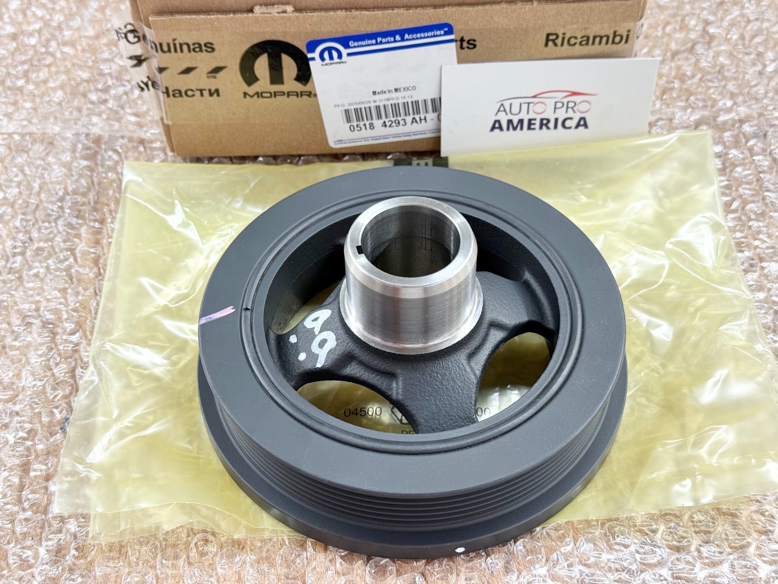 ENGINE CRANKSHAFT TIMING DAMPER for 11-27 JEEP DODGE CHRYSLER 3.6L OEM NEW