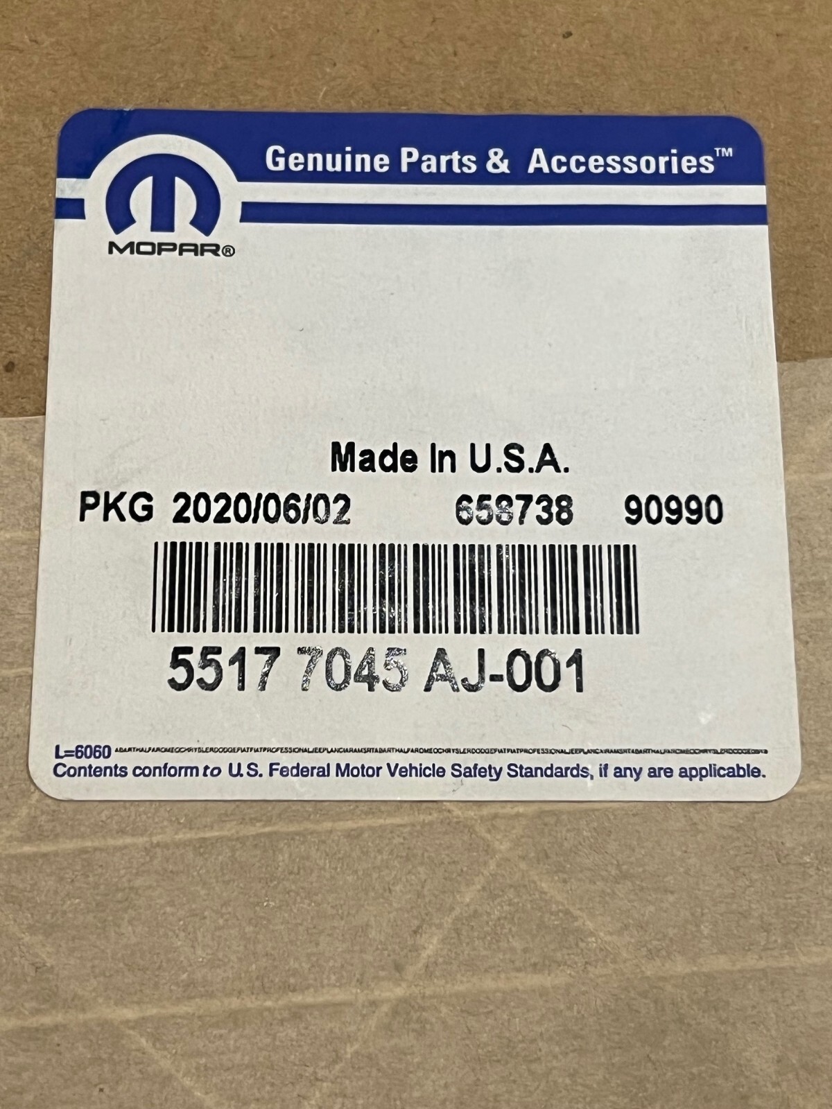 Rear Door Lock Actuator Latch Release Jeep Liberty 02-2007 55177045AJ OEM MOPAR