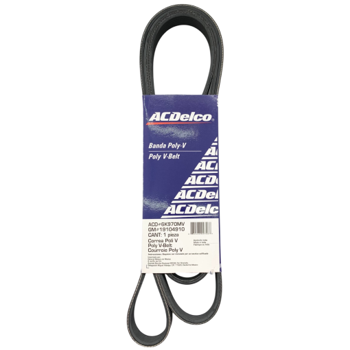 V-RIBBED SERPENTINE BELT for ACDELCO PROFESSIONAL GM CHEVY FORD GMC 6K970 OEM