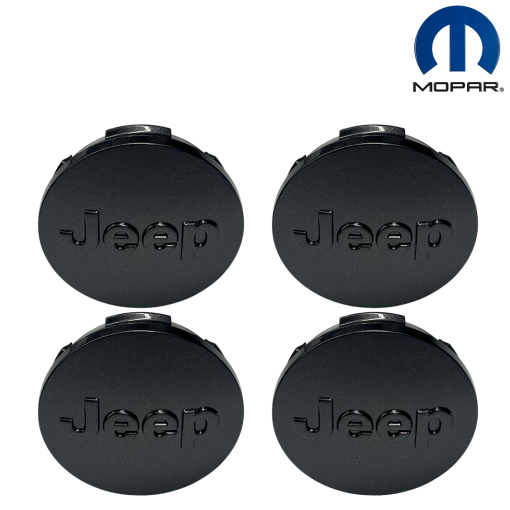 2014-2025 JEEP WRANGLER WHEEL CENTER CAP COVERS 4pcs SET OEM MOPAR 1LB77LSTAC