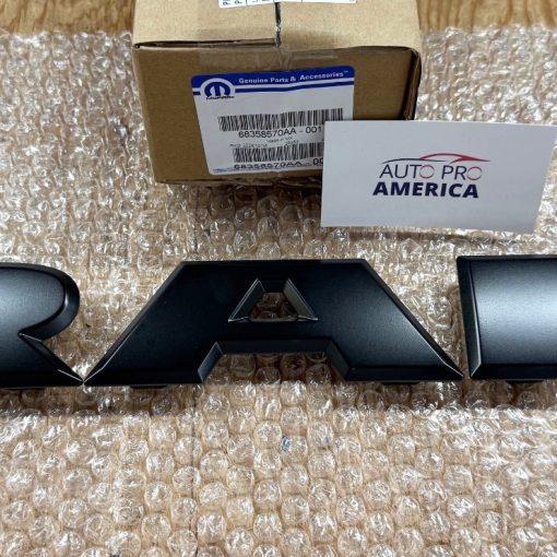 GRILLE EMBLEM for 2019-2024 RAM 2500 3500 4500 5500 MIDNIGHT BLACK MOPAR OEM