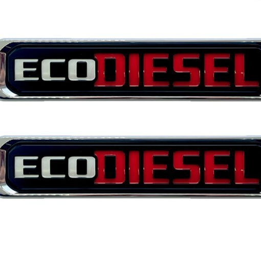3.0L ECO DIESEL CHROME EMBLEMS 14-2022 DODGE RAM 1500 & PROMASTER MOPAR OEM SET