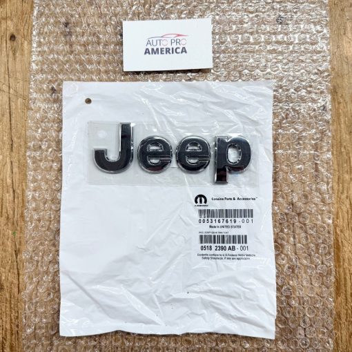 HOOD NAMEPLATE EMBLEM BADGE Chrome for 2011-2022 JEEP GRAND CHEROKEE MOPAR OEM
