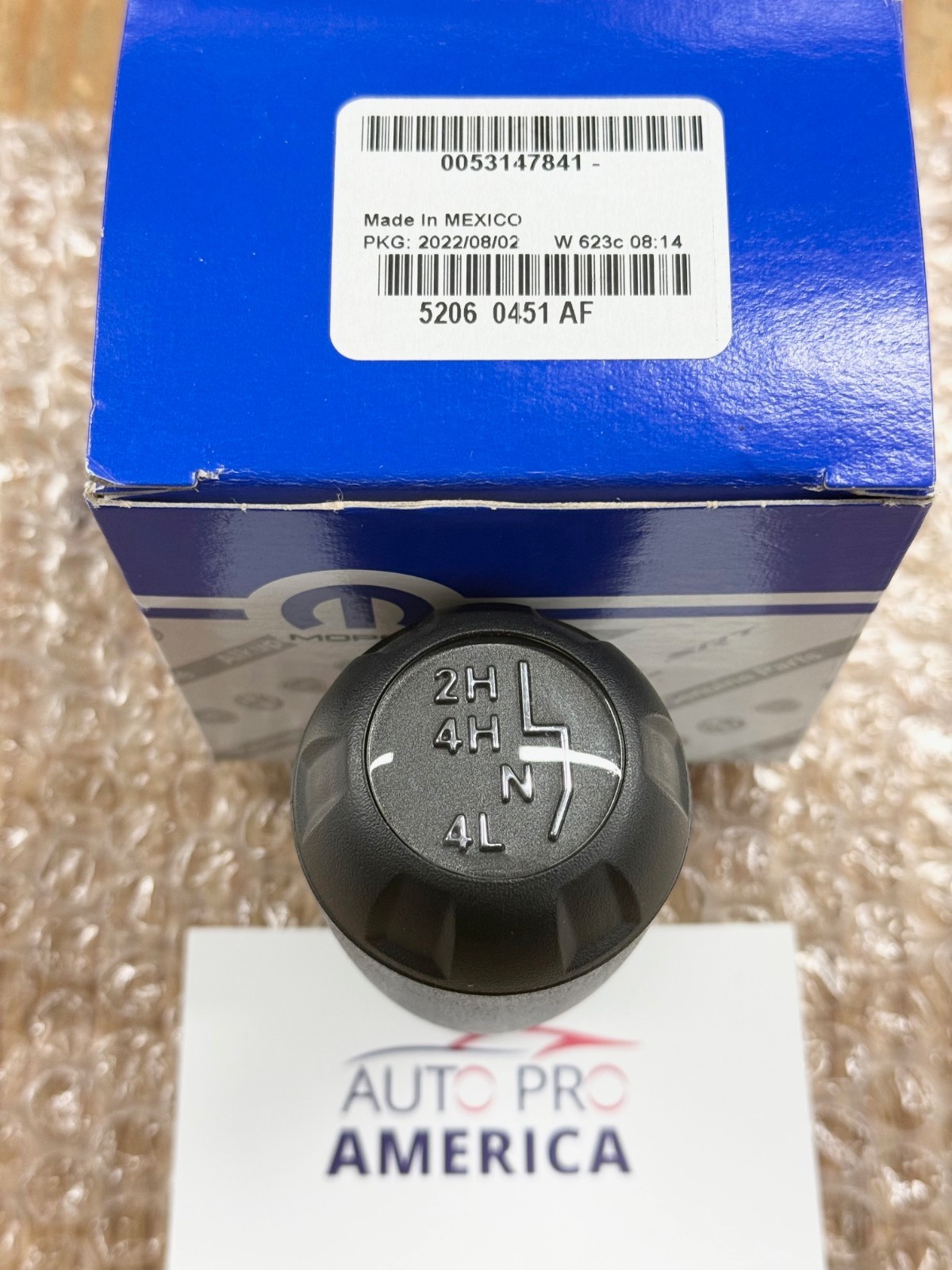 Transfer Case SHIFT / SHIFTER KNOB for 2007-2018 Jeep Wrangler JK OEM