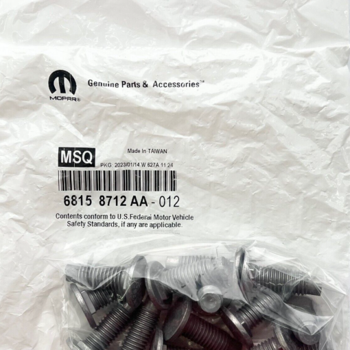BUMPER BRACKET BOLTS DODGE RAM 1500 2500 3500 FRONT or REAR OEM 12PC SET MOPAR