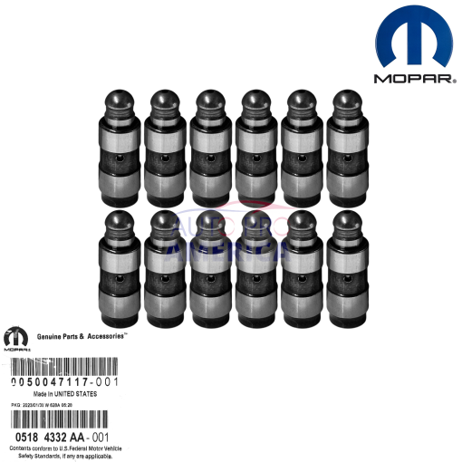 VALVE LIFTERS for JEEP DODGE CHRYSLER 3.6L PENTASTAR 12PCS OEM MOPAR 5184332AA