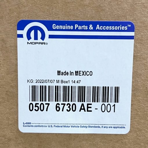 Fender 2009-2020 Dodge Journey Front RIGHT Passenger Side 5076730AE MOPAR OEM