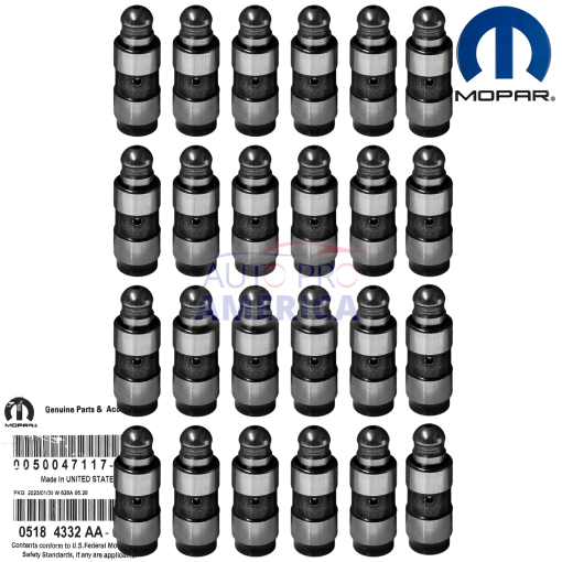 VALVE LIFTERS for JEEP DODGE CHRYSLER 3.6L PENTASTAR 24PCS OEM MOPAR 5184332AA