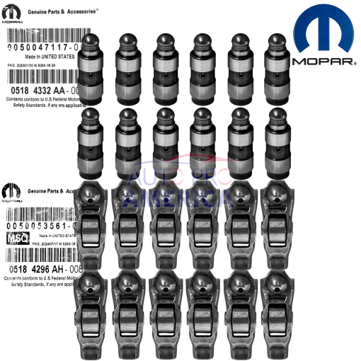 ROCKER ARMS & VALVE LIFTERS KIT for 2011-2024 JEEP DODGE CHRYSLER 3.6L OEM MOPAR