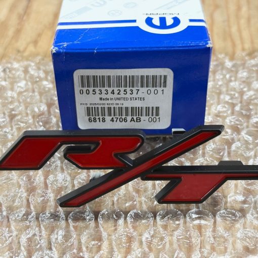 RED & BLACK R/T GRILLE EMBLEM for 2015-2023 DODGE CHALLENGER OE MOPAR 68184706AA