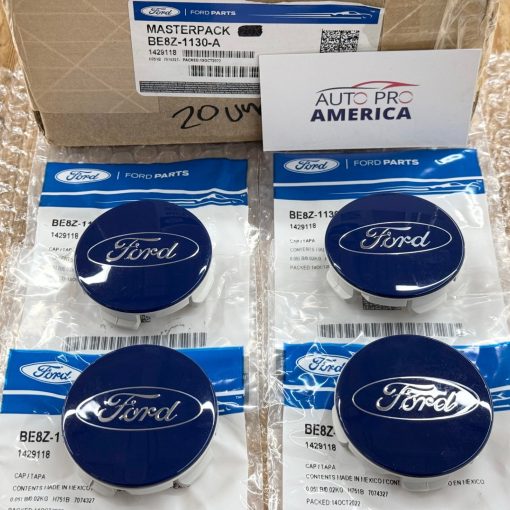 OEM WHEEL CENTER CAP SET 2013-2025 FORD ESCAPE TRANSIT EDGE BE8Z1130A NAVY BLUE