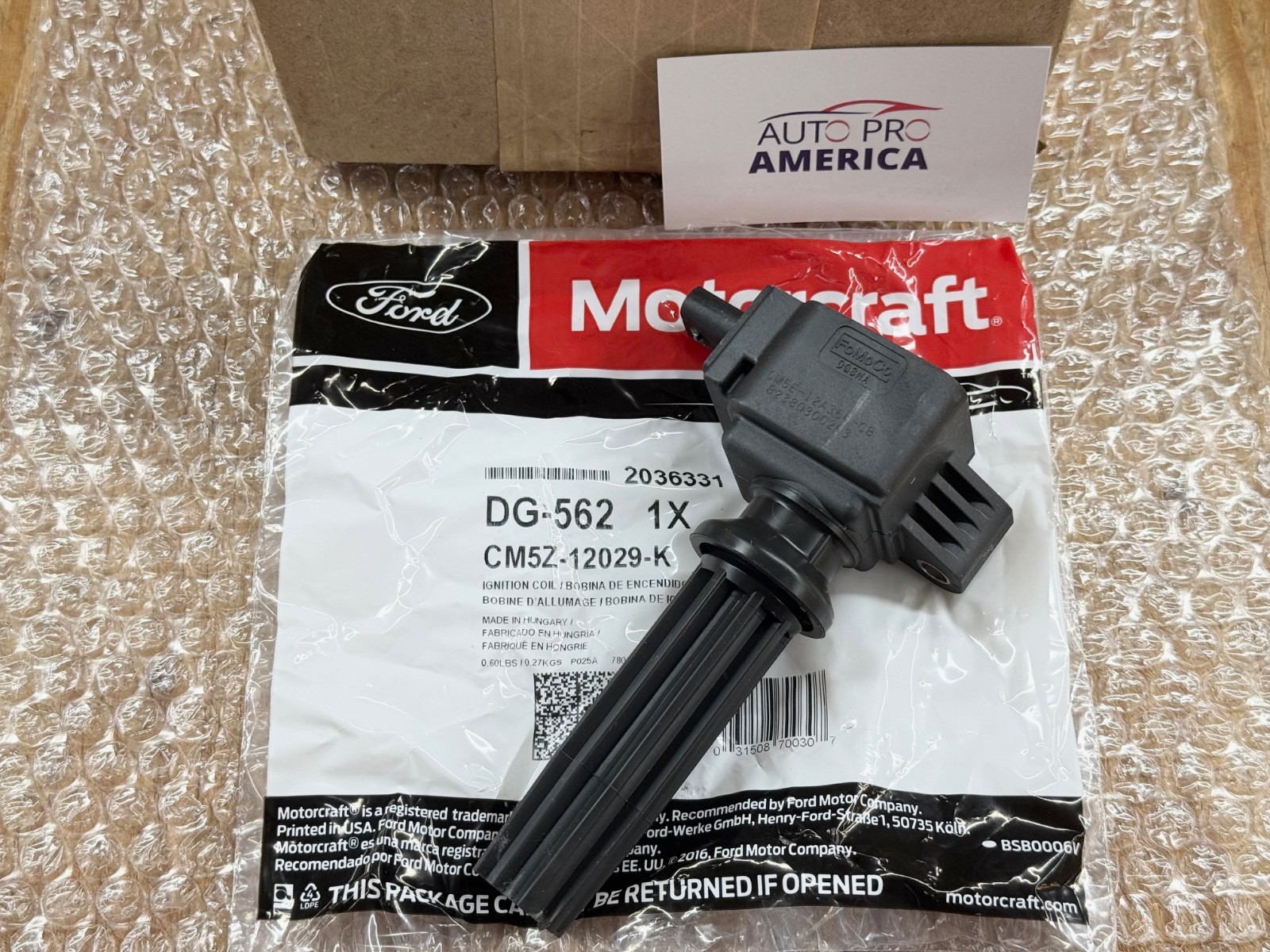 Ignition Coil Ford Edge Focus Fusion Lincoln MKZ MKT MKC DG562 OEM