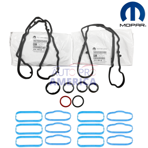 OIL ADAPTOR O-RINGS & GASKETS 2011-2025 CHRYSLER DODGE JEEP 3.6L OEM MOPAR SET