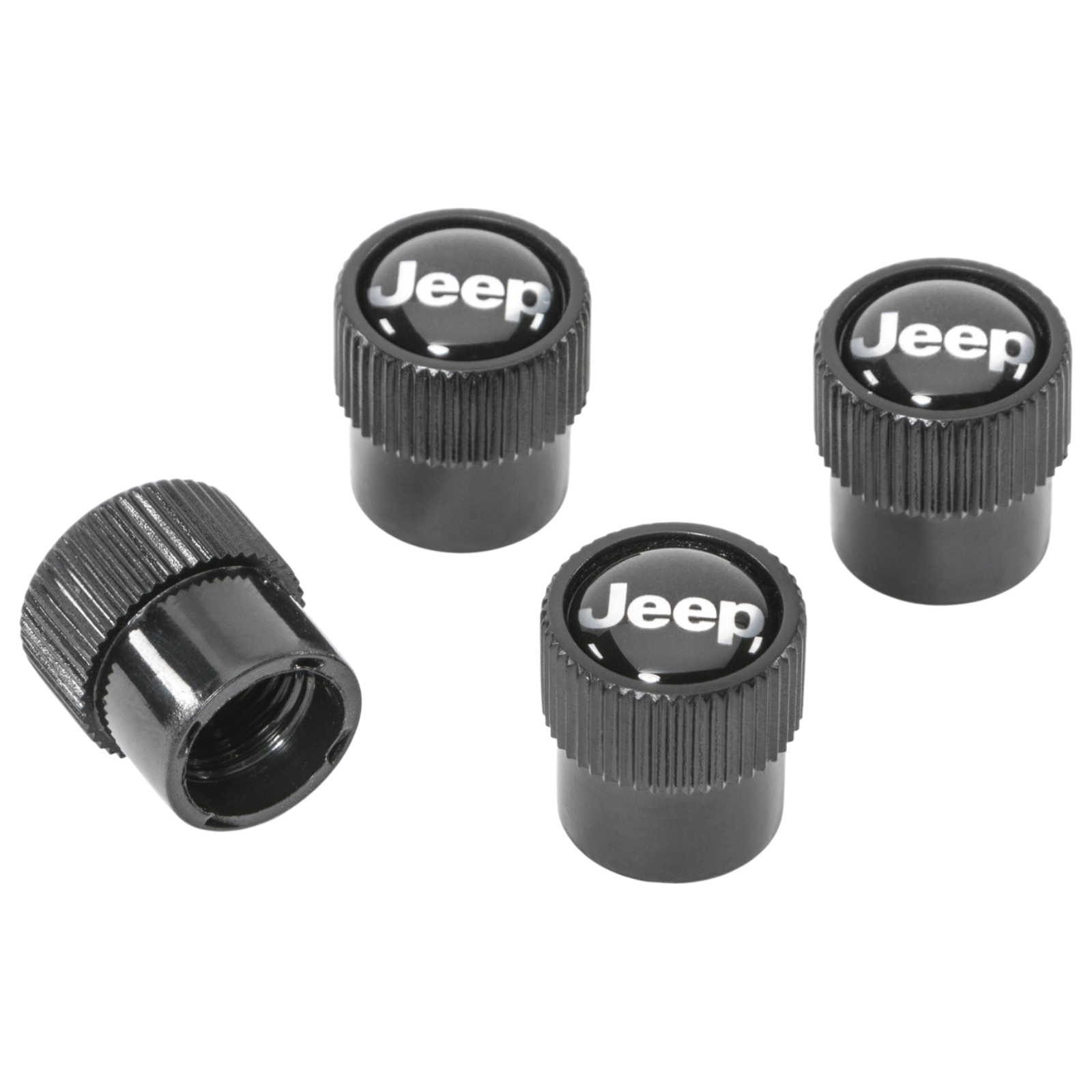 JEEP TIRE WHEEL VALVE STEM COVER CAPS for 1999-2026 Set of 4