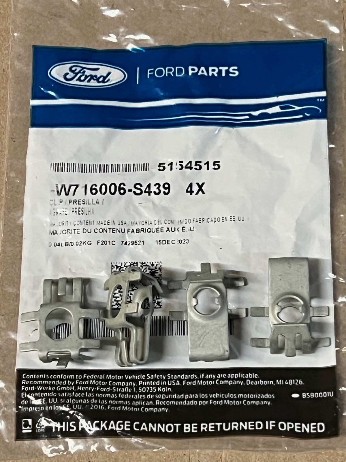 Cover Splash Shield Retainer Nut 2011-2019 Ford Explorer Under W716006-S439 OEM