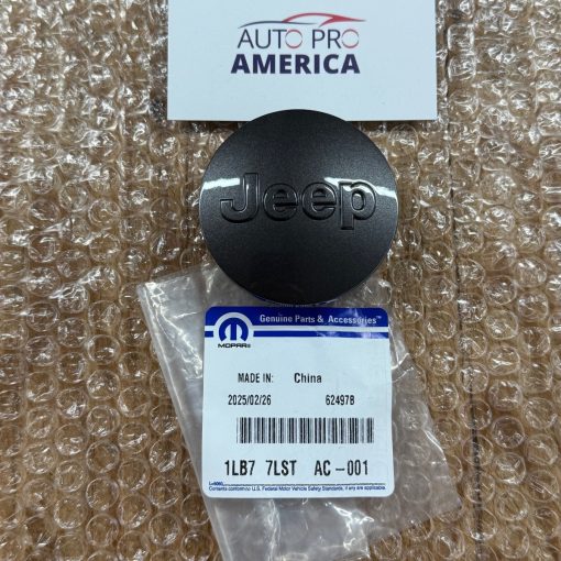 2014-2025 JEEP WRANGLER WHEEL CENTER CAP COVER SINGLE OEM NEW MOPAR 1LB77LSTAC