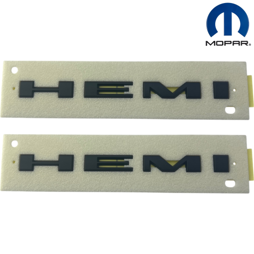 MOPAR 20-2024 DODGE CHARGER CHALLENGER HEMI EMBLEM BLACK 68420593AA SET OEM NEW