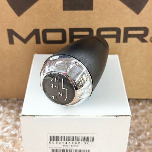 CHROME SHIFTER KNOB for 2011-2018 JEEP WRANGLER JK 4WD OEM MOPAR 68085307AB NEW