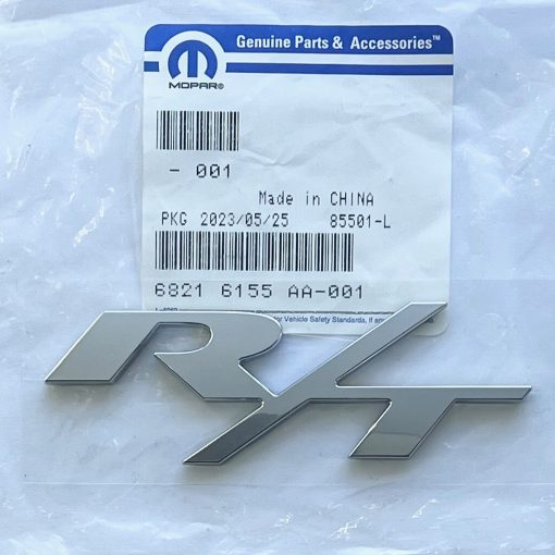 RT SILVER EMBLEM BADGE for 2015-2023 DODGE CHARGER R/T 68216155AA OEM MOPAR NEW
