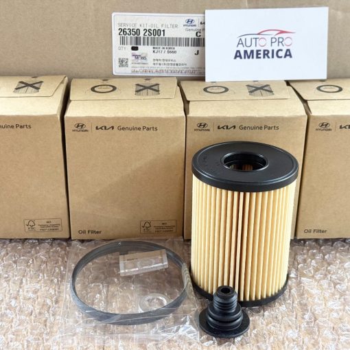 4PC GENUINE OEM OIL FILTER for 2020-2026 HYUNDAI KIA VEHICLES w 2.5L 263502S001