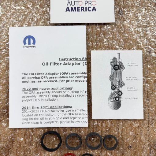 OIL FILTER ADAPTER O-RING SEAL KIT 14-2026 Chrysler Dodge Jeep 3.6L V6 OEM MOPAR