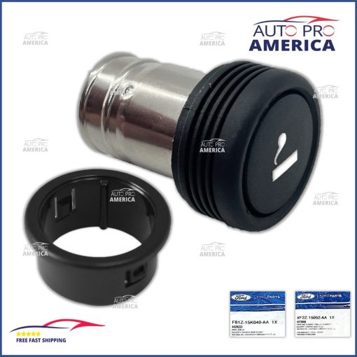 Cigarette Cigar Lighter Knob & Rim Set for 2004-2023 Ford Lincoln Mercury OEM
