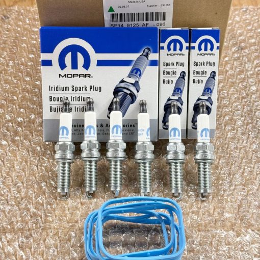 3.6L SPARK PLUGS & INTAKE GASKETS for 2011-2024 CHRYSLER DODGE JEEP MOPAR OEM