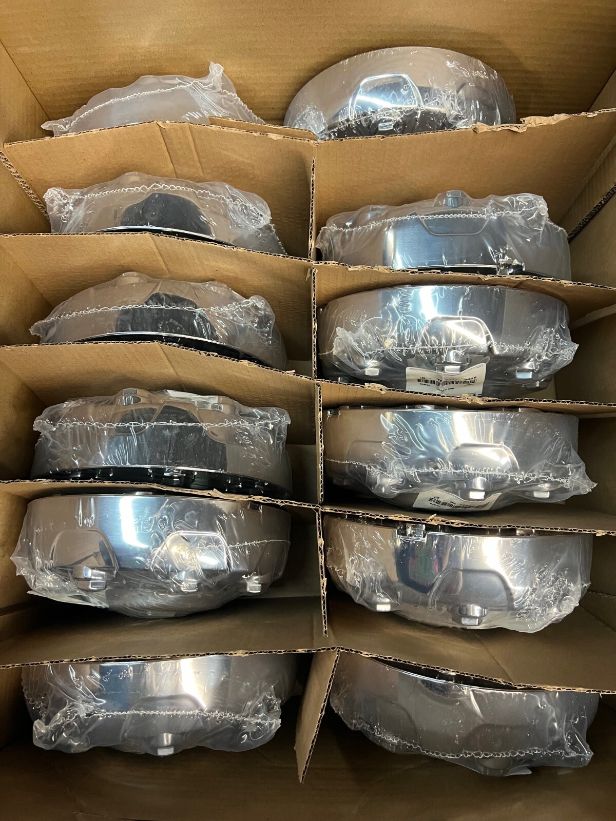 19-26 RAM 2500 3500 CHROME HUB CAPS 18" WHEELS 6PG02SZ0AC SET OEM