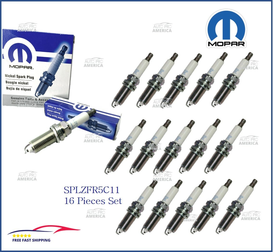 Mopar 14-17 Dodge RAM Jeep Chrysler 5.7L HEMI Spark Plugs SPLZFR5C11 OEM