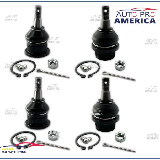 FRONT LH & RH UPPER & LOWER BALL JOINTS SET GM Chevy GMC Cadillac Tahoe 4pcs SET