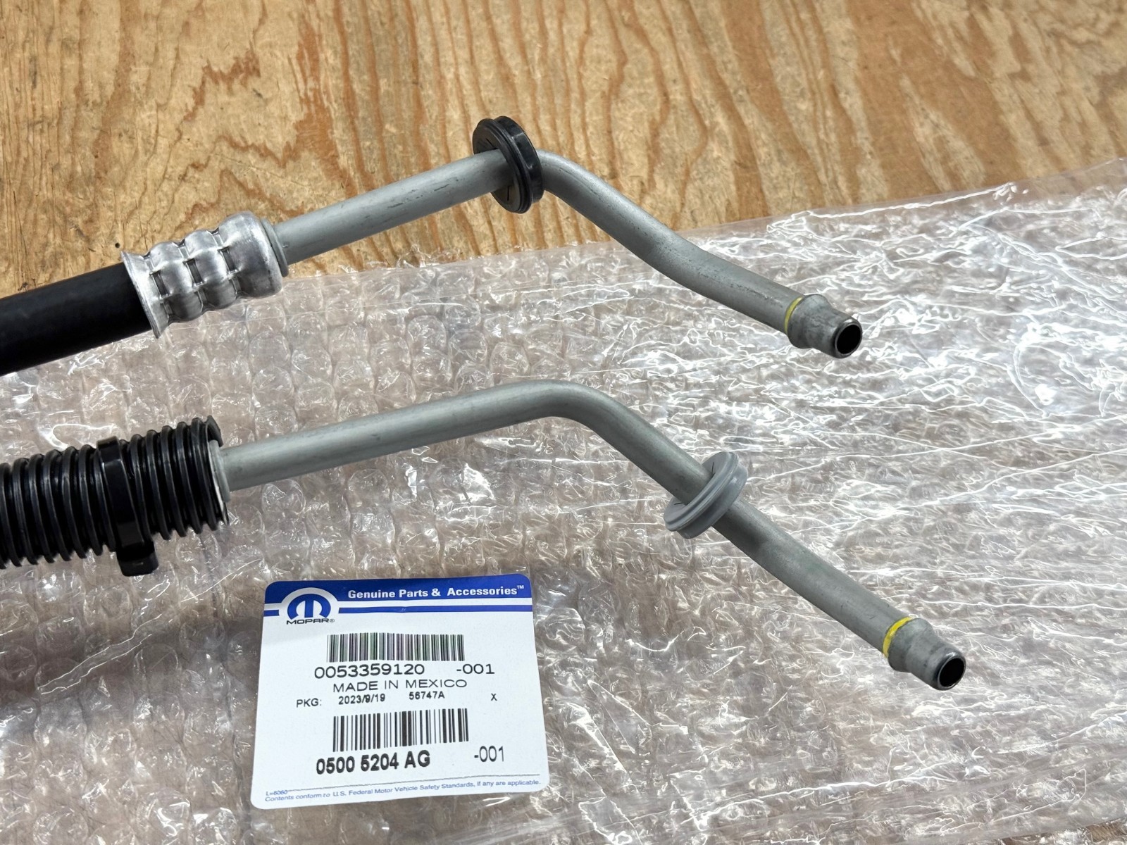 TRANSMISSION COOLER LINE SET for 08-20 DODGE GRAND CARAVAN OEM MOPAR 5005204AG