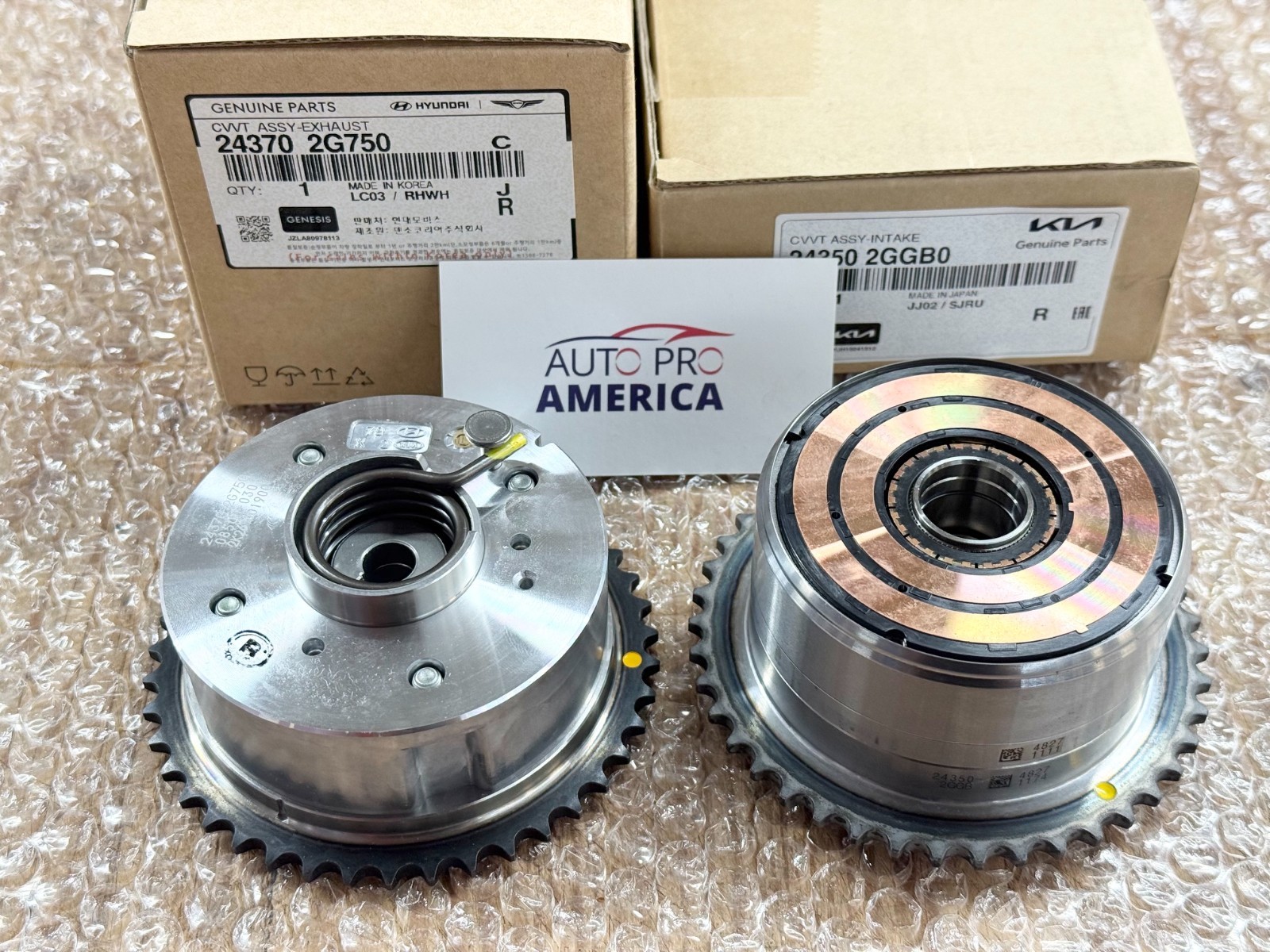 GENUINE INTAKE + EXHAUST CVVT SET for HYUNDAI KIA ELANTRA GENESIS G70