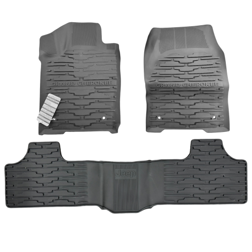 RUBBER FLOOR MATS for 2013-2015 JEEP GRAND CHEROKEE OEM MOPAR 82213686 GENUINE