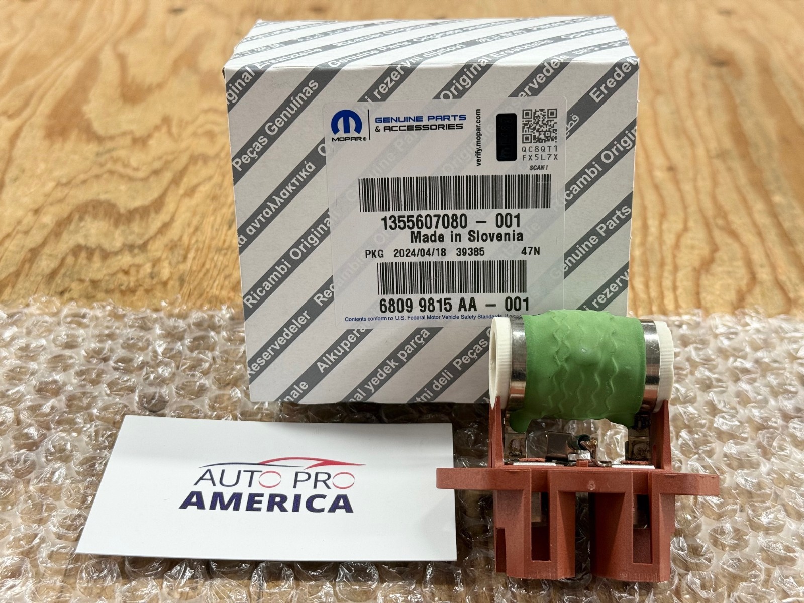 ENGINE COOLING FAN RESISTOR 14-25 RAM PROMASTER 1500 2500 3500 MOPAR OEM