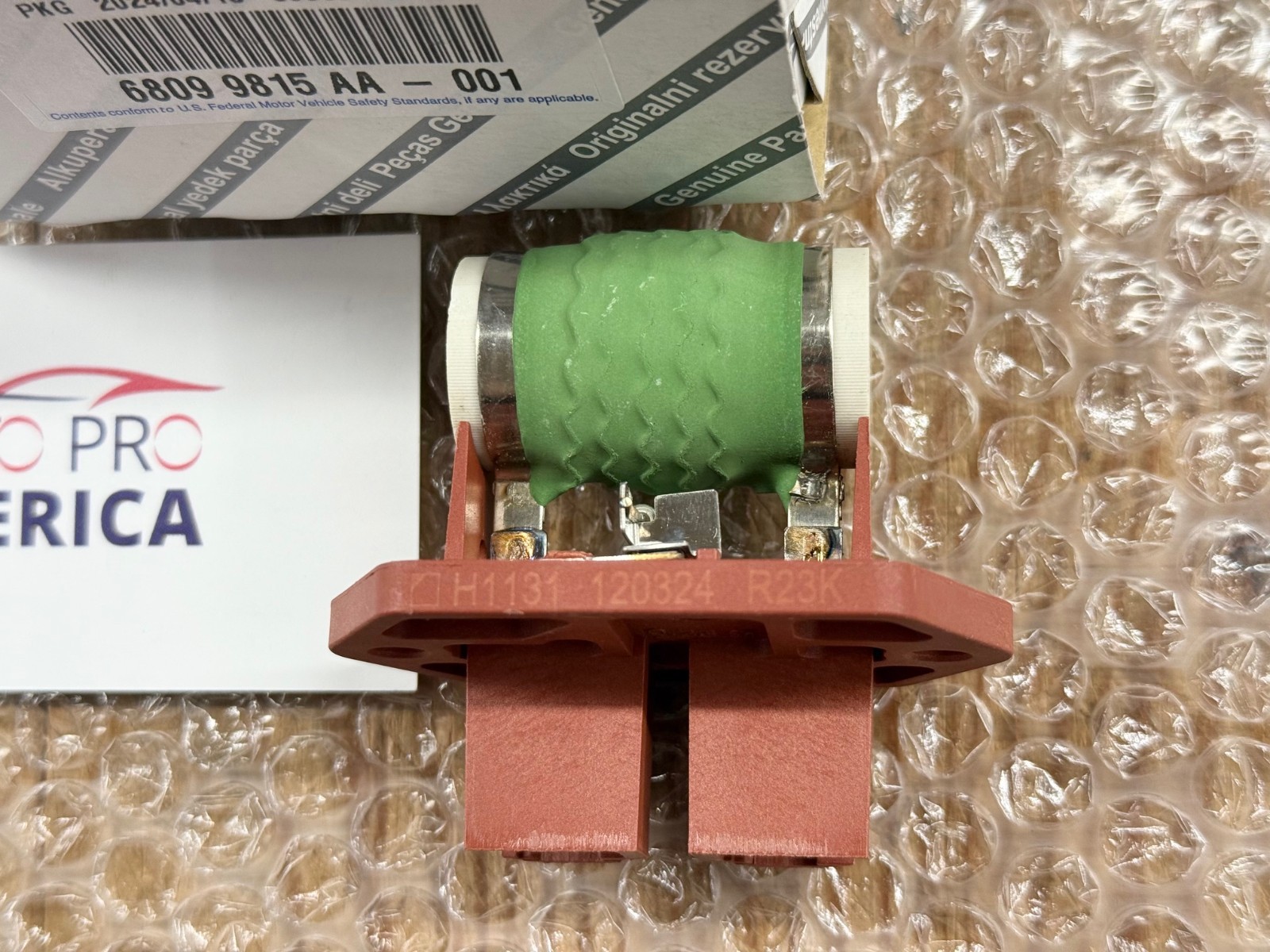 ENGINE COOLING FAN RESISTOR 14-25 RAM PROMASTER 1500 2500 3500 MOPAR OEM