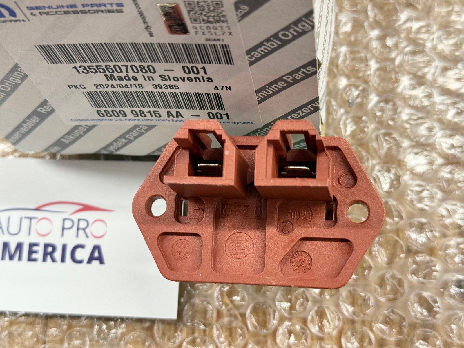 ENGINE COOLING FAN RESISTOR 14-25 RAM PROMASTER 1500 2500 3500 MOPAR OEM