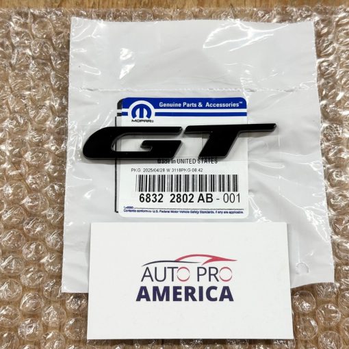 GT EMBLEM for DODGE DURANGO & CHARGER GLOSS BLACK TRUNK MOPAR OEM 68322802AB NEW