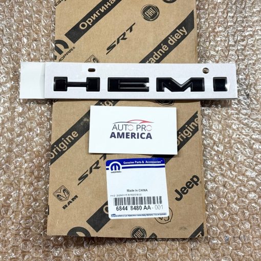 HEMI EMBLEM MATTE BLACK 20-25 DODGE DURANGO RIGHT/LEFT SIDE 68448480AA MOPAR OEM