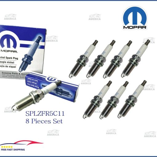 5.7L HEMI Spark Plugs 2014-2017 Dodge Jeep Chrysler SPLZFR5C11 8pc SET Mopar OEM