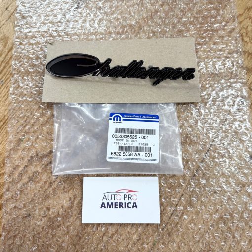 DODGE CHALLENGER CHROME EMBLEM BADGE NAMEPLATE 2015-2023 OEM MOPAR 68225058AA