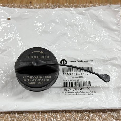 DODGE CHALLENGER 2D COUPE 2011-2019 FUEL GAS TANK CAP w TETHER OEM 52030389AB
