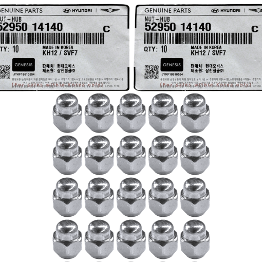 GENUINE WHEEL LUG NUTS 20PC FULL SET for 1990-2025 HYUNDAI KIA & MORE 5295014140