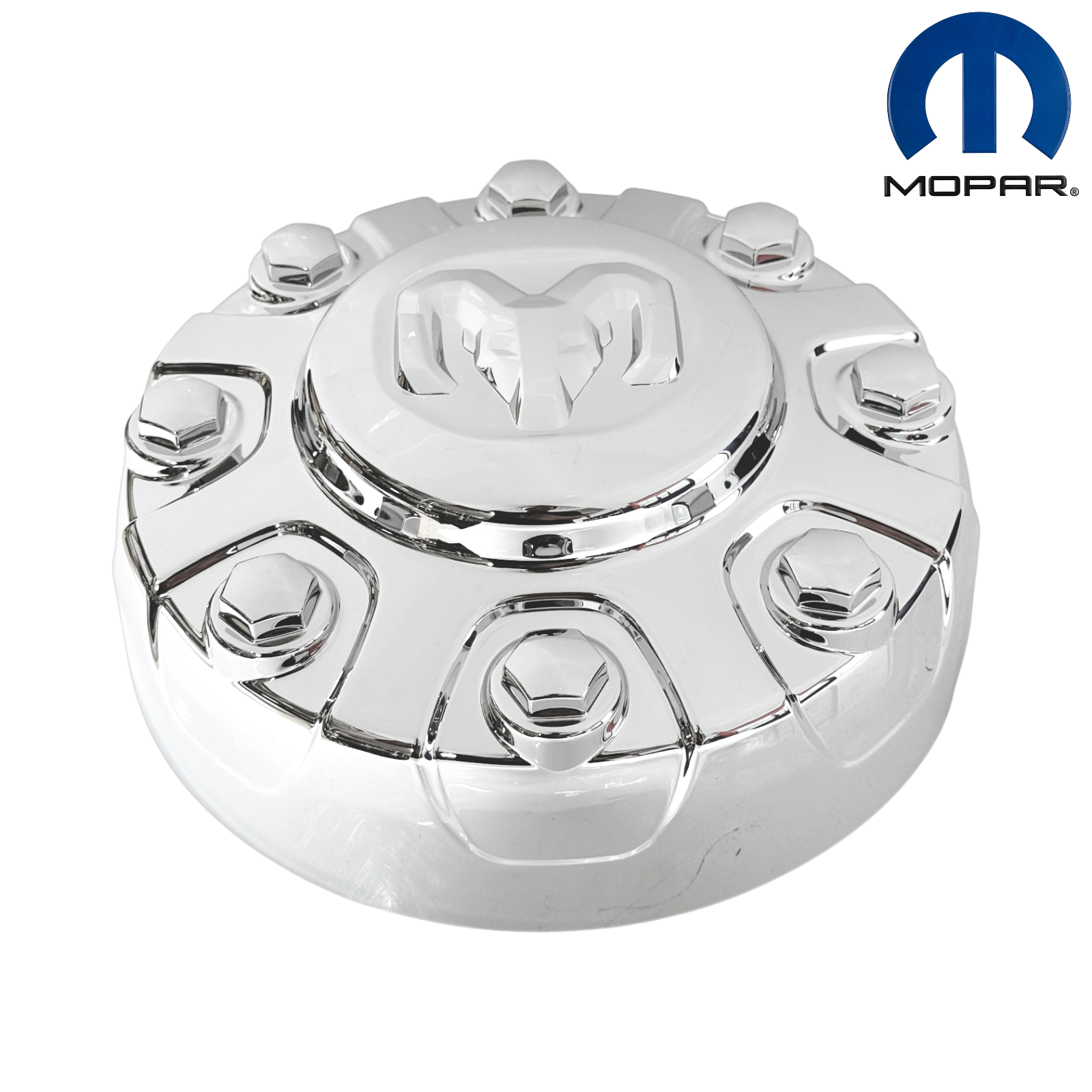 19-26 RAM 2500 3500 CHROME HUB CAPS 18" WHEELS 6PG02SZ0AC SET OEM