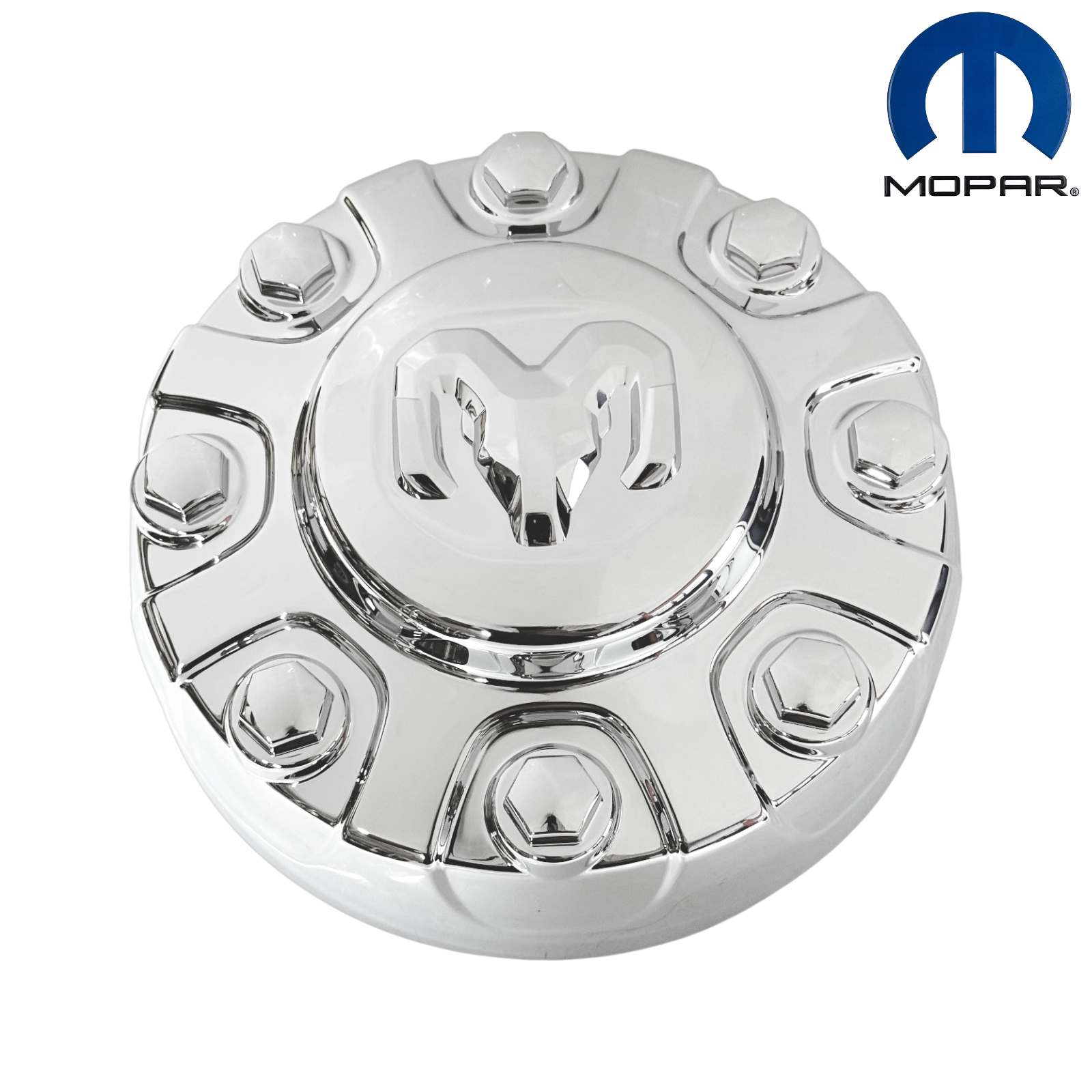 19-26 RAM 2500 3500 CHROME HUB CAPS 18" WHEELS 6PG02SZ0AC SET OEM
