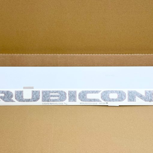 BLACK AND RED RUBICON HOOD STICKER DECAL for WRANGLER OEM MOPAR 6BM451XFAB