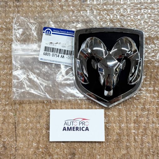 CHROME RAM HEAD EMBLEM for 2006-2012 Dodge Ram 1500 With Chrome Grille OEM MOPAR